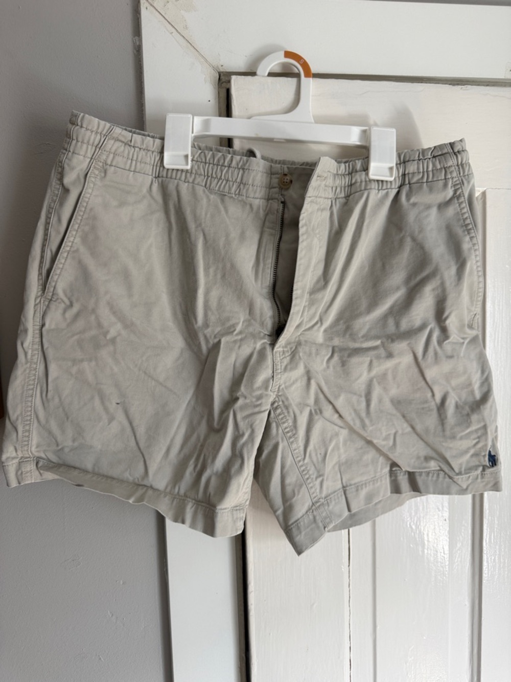 Polo by Ralph Lauren Men's Light Khaki Elastic Waist Shorts